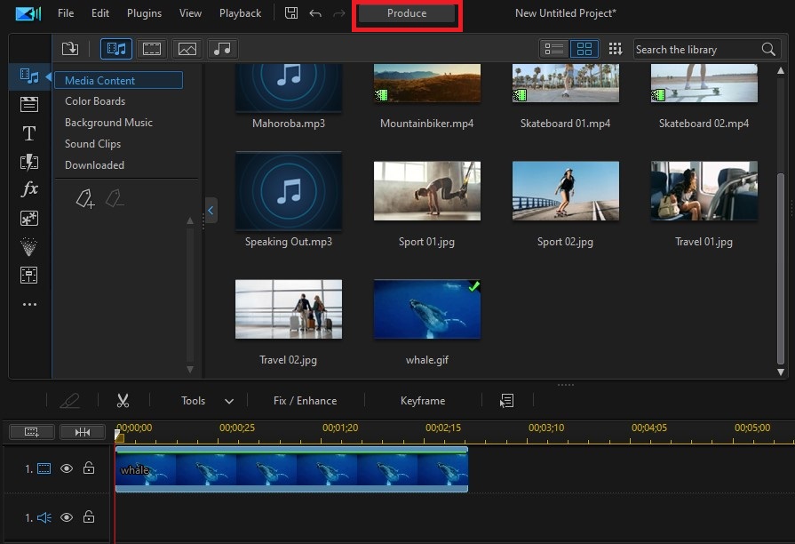 PowerDirector - Create a Video from GIF, Produce GIF to Video Format