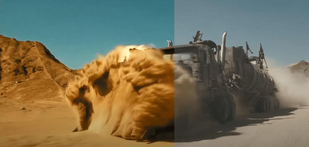 An approximation of the color grading from Mad Max: Fury Road