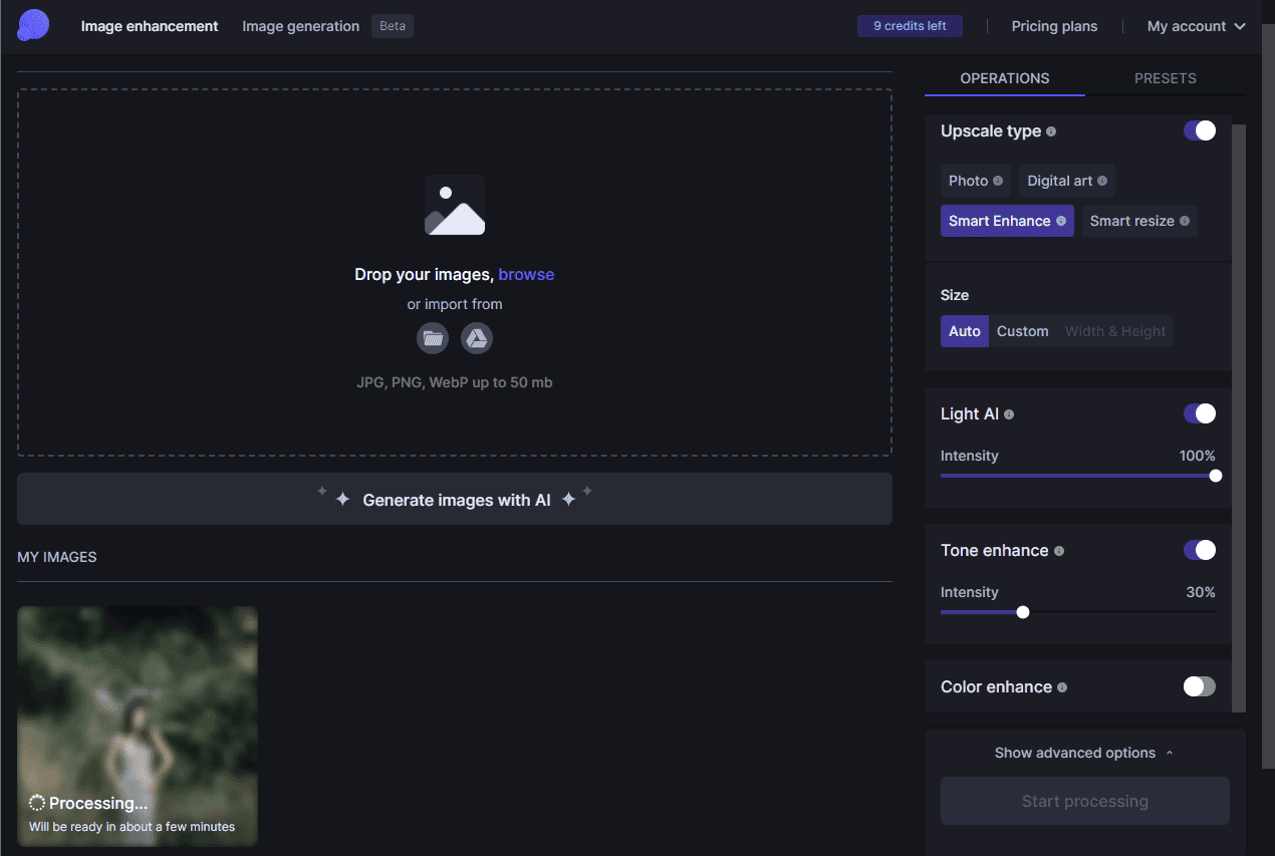 Let's Enhance - 8ème meilleure solution pour améliorer des images en ligne