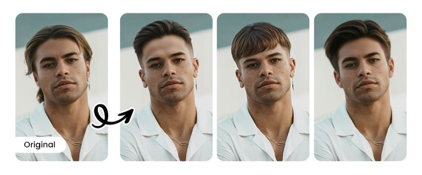 PhotoDirector - Kurzhaarfrisuren testen