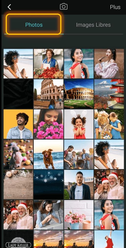 Mettre un fond blanc sur une photo - Tutoriel Mobile Etape 2