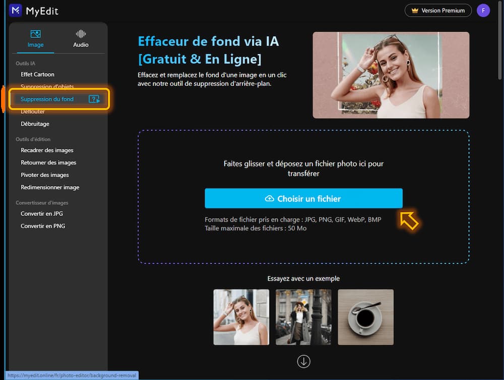 Ajouter un fond blanc sur une photo - Tutoriel avec une solution en ligne 1