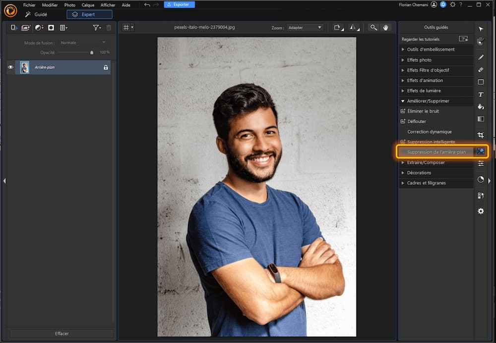 Ajouter un fond blanc sur une photo - Tutoriel PC 4
