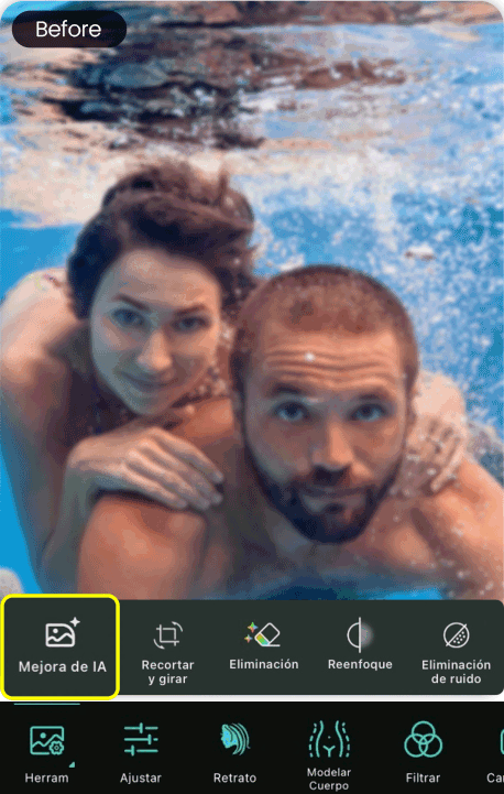 PhotoDirector - Potentes funciones de IA para enfocar fácilmente las imágenes
