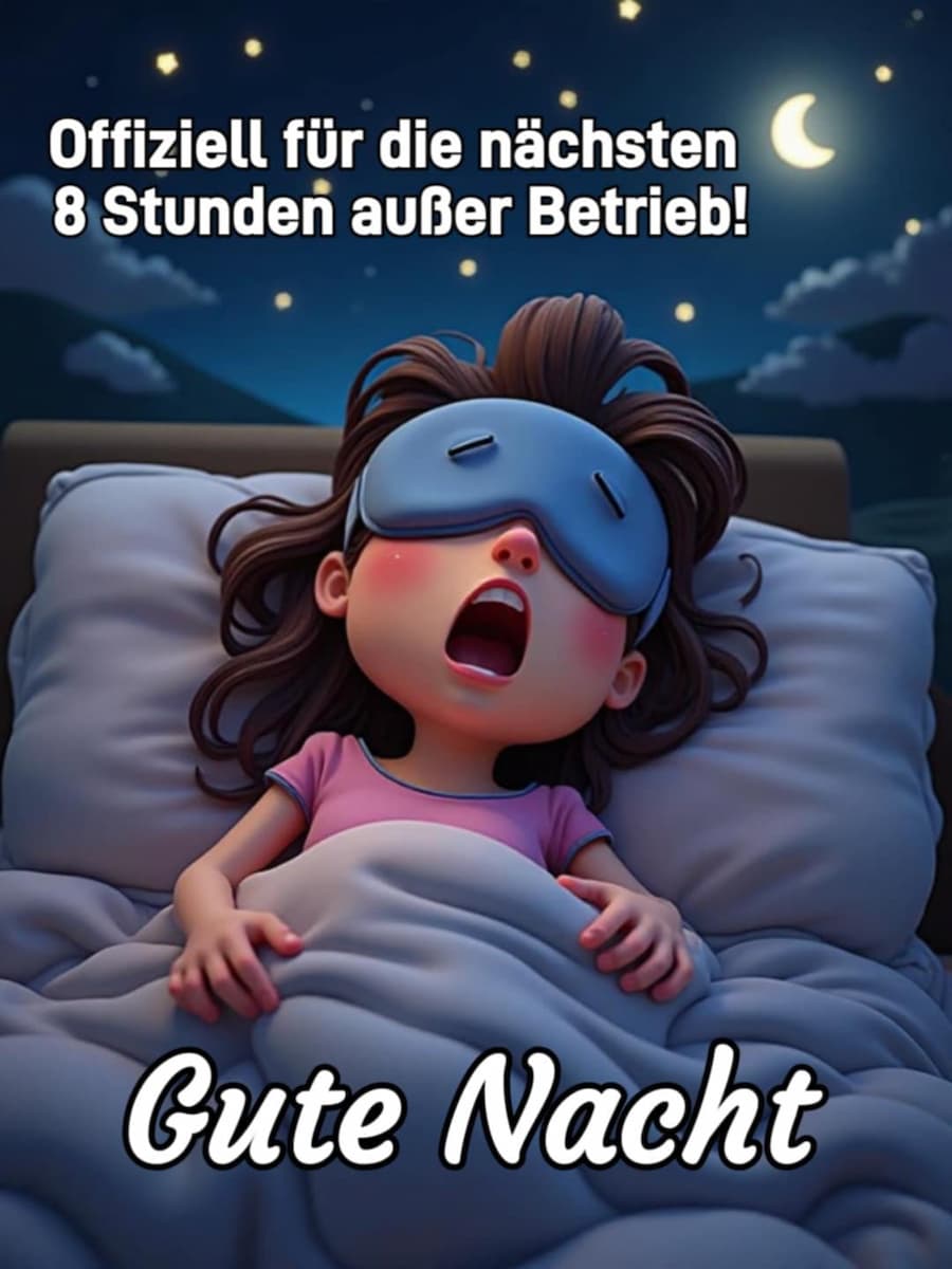 witzig lustige gute nacht bilder für whatsapp
