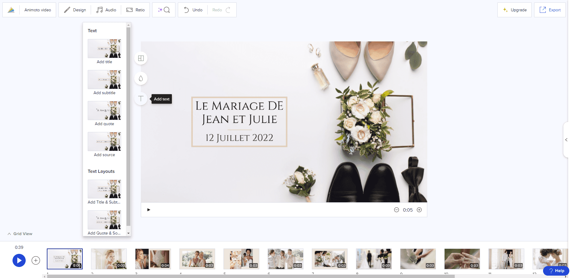 interface creation diaporama Animoto, le meilleur choix pour le nombre de modèles