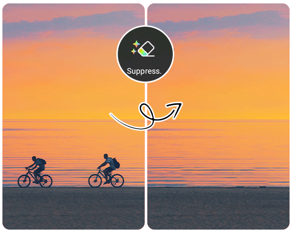 PhotoDirector - Enlever personne d'un paysage Utilisez la meilleure application pour enlever une personne sur une photo
