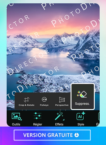 PhotoDirector App - Outils Utilisez la meilleure application de retouche photo, PhotoDirector