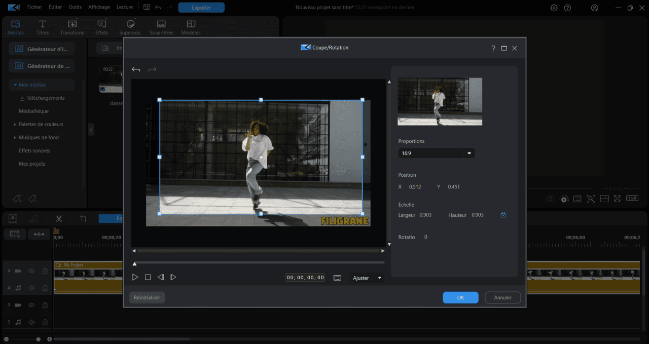 exemple CV vidéo avec PowerDirector