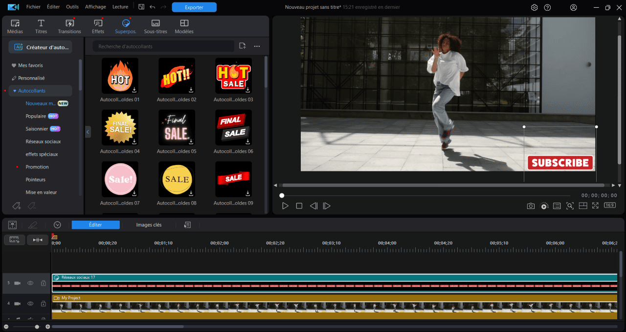 exemple CV vidéo avec PowerDirector
