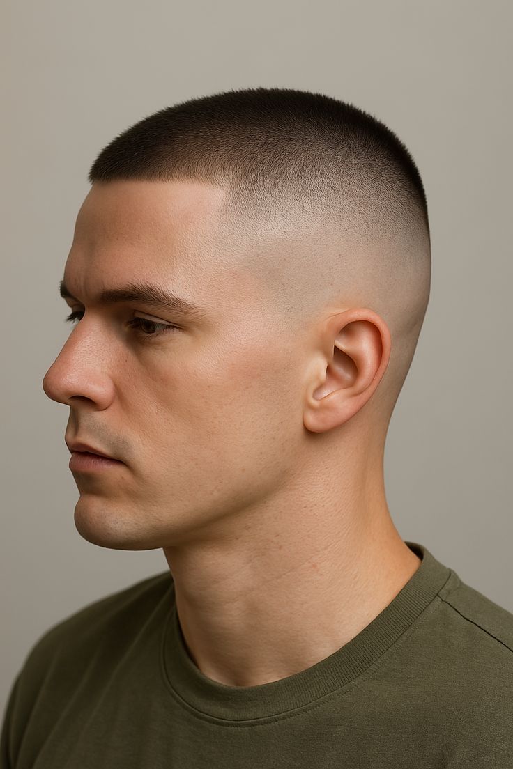 Crew Cut Militaire : La version ultra-courte et stricte