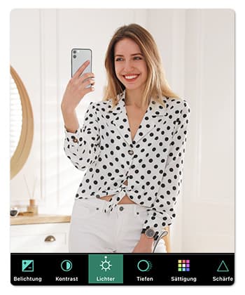 PhotoDirector App - Richtige Beleuchtung