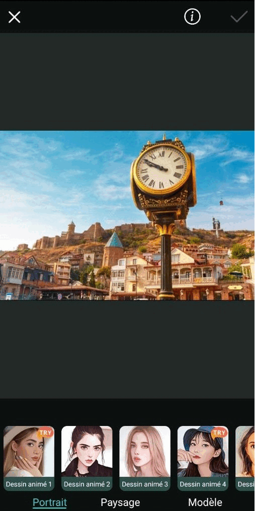 PhotoDirector Interface - Application montage photo