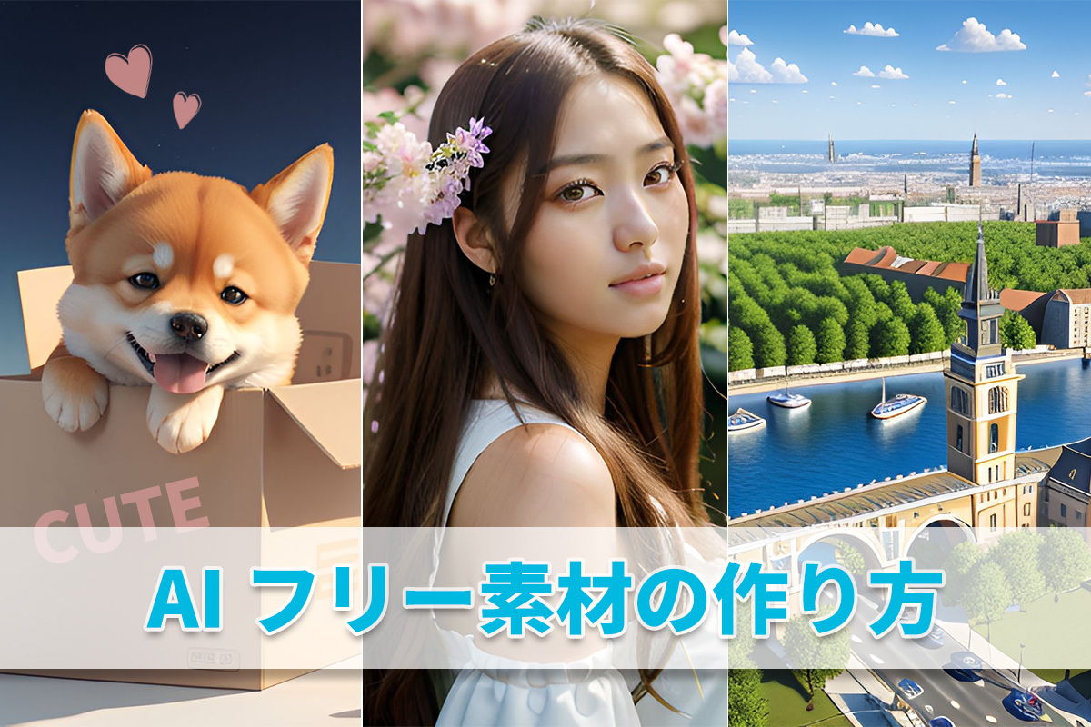 AI フリー素材を作る方法とおすすめサイト・ソフト 5 選