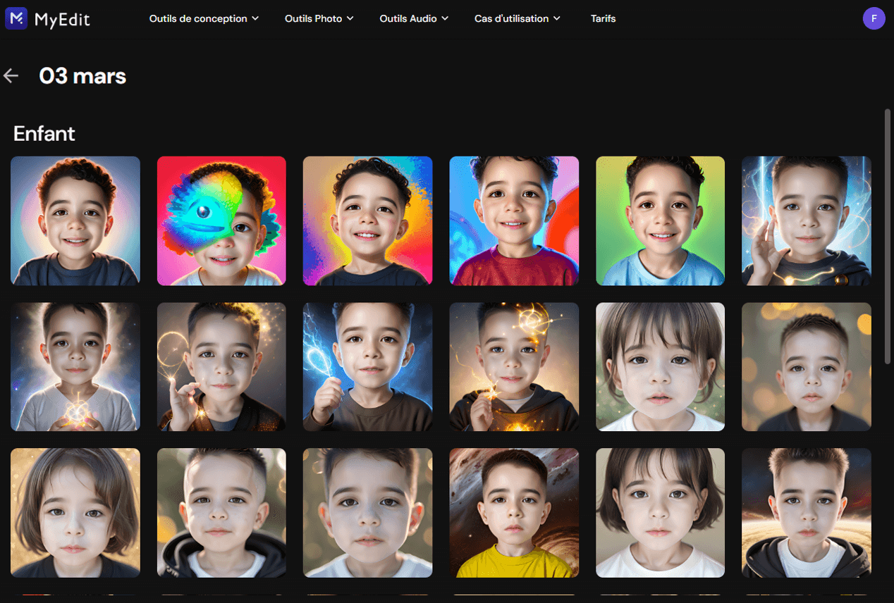 Tutoriel - Générer un AI Baby MyEdit Etape 6