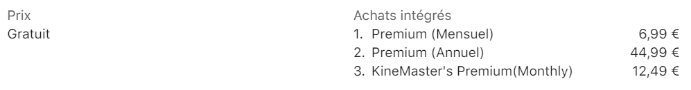 prix Kinemaster