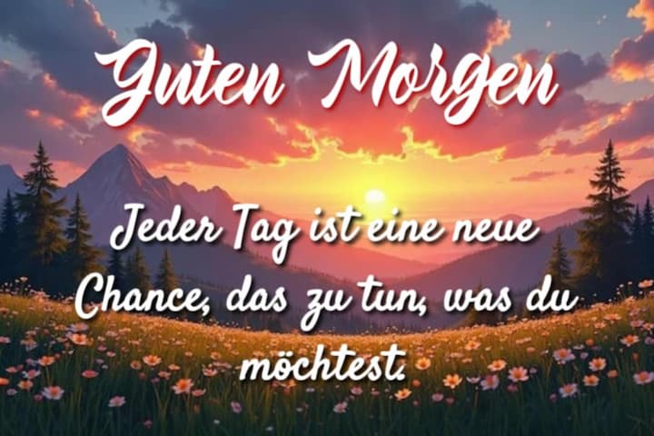 Guten Morgen Grüße gestalten