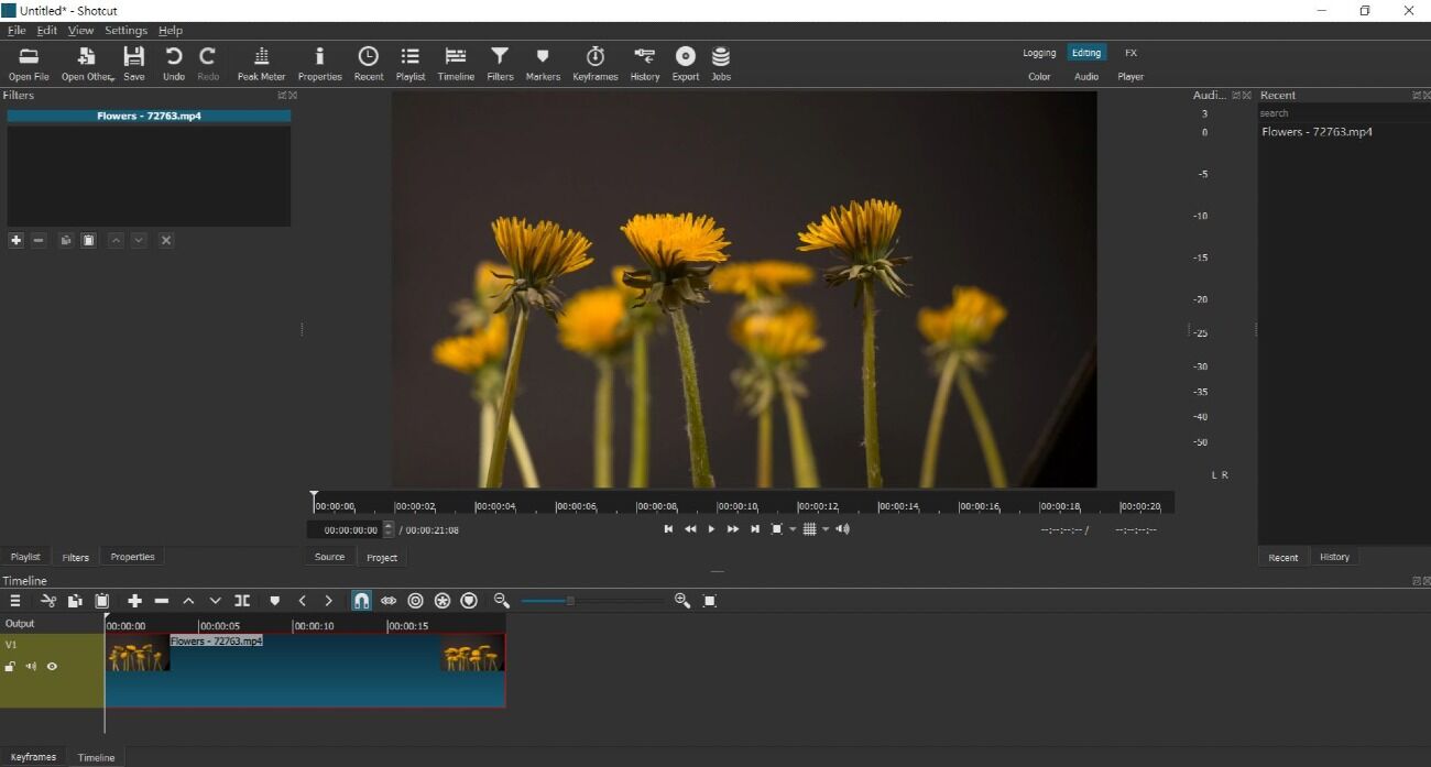 Shotcut - Editor de videos fácil con muchas opciones de formato