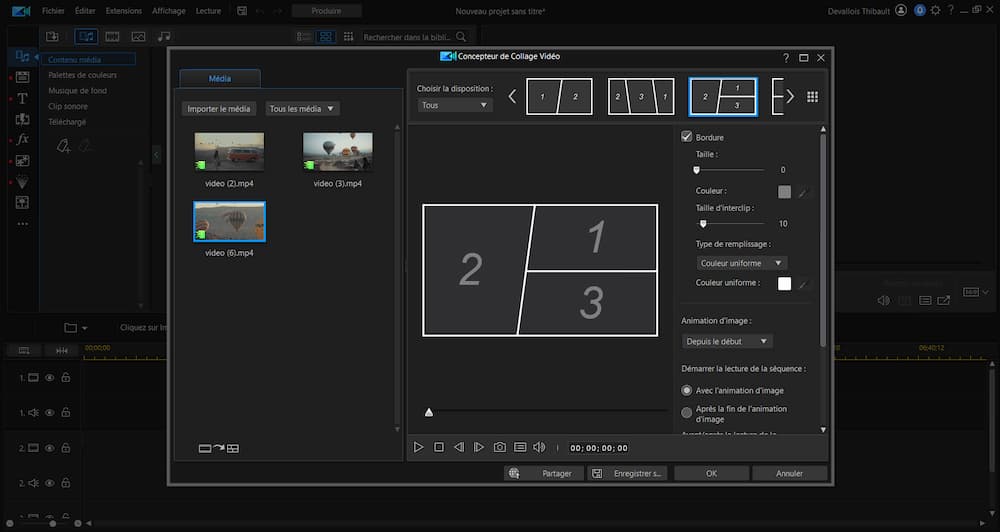 Step 3 Split Screen - PowerDirector