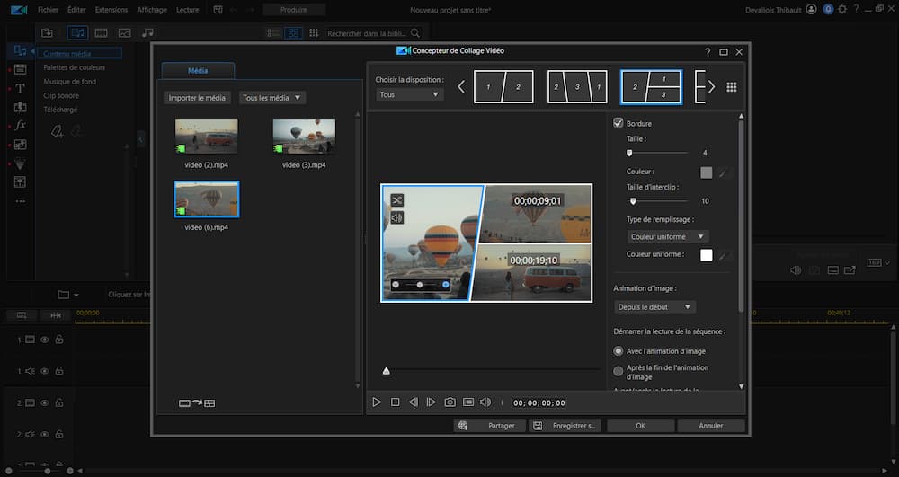 Step 4 Split Screen - PowerDirector