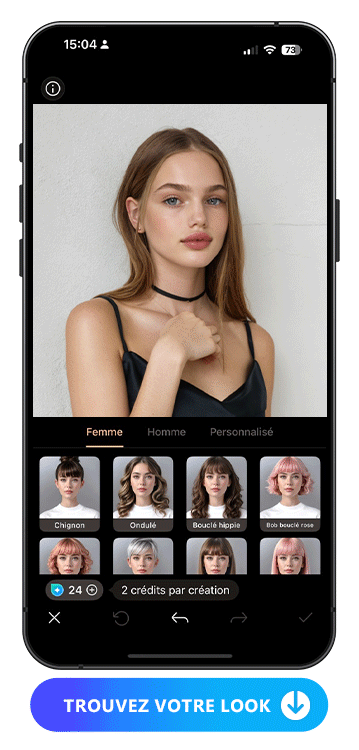PhotoDirector App - Coiffure IA
