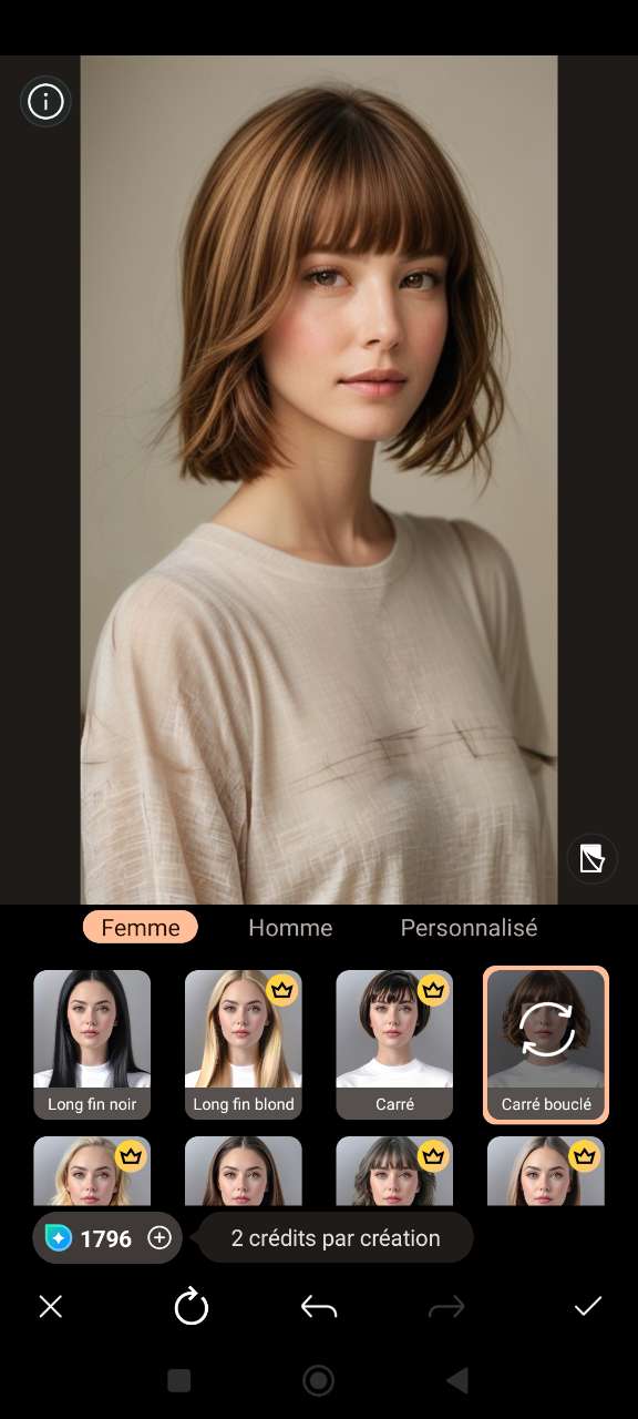 Essayez virtuellement des coiffures pour cheveux fins