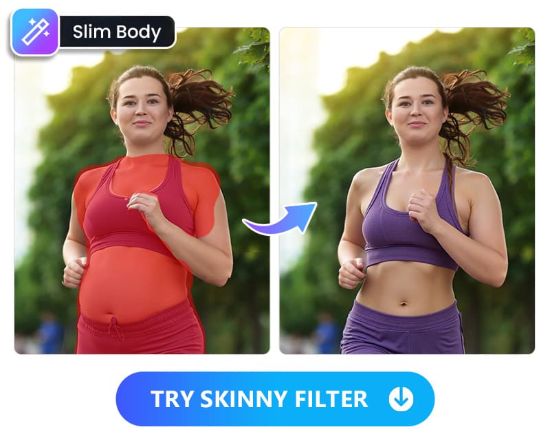 PhotoDirector App - Skinny Filter