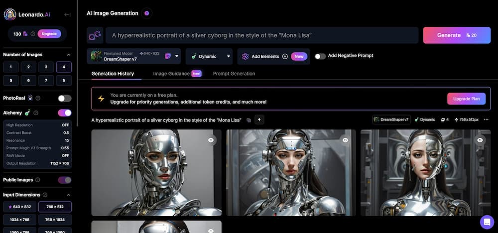 Leonardo AI - Hochwertige KI-Bilder erstellen