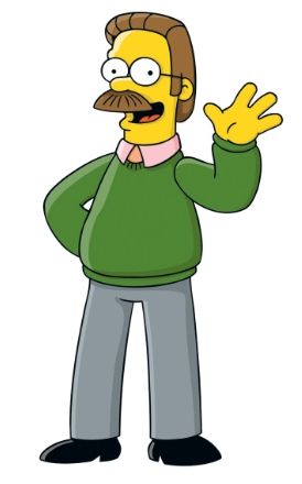 Personnage populaire des simpsons - Ned