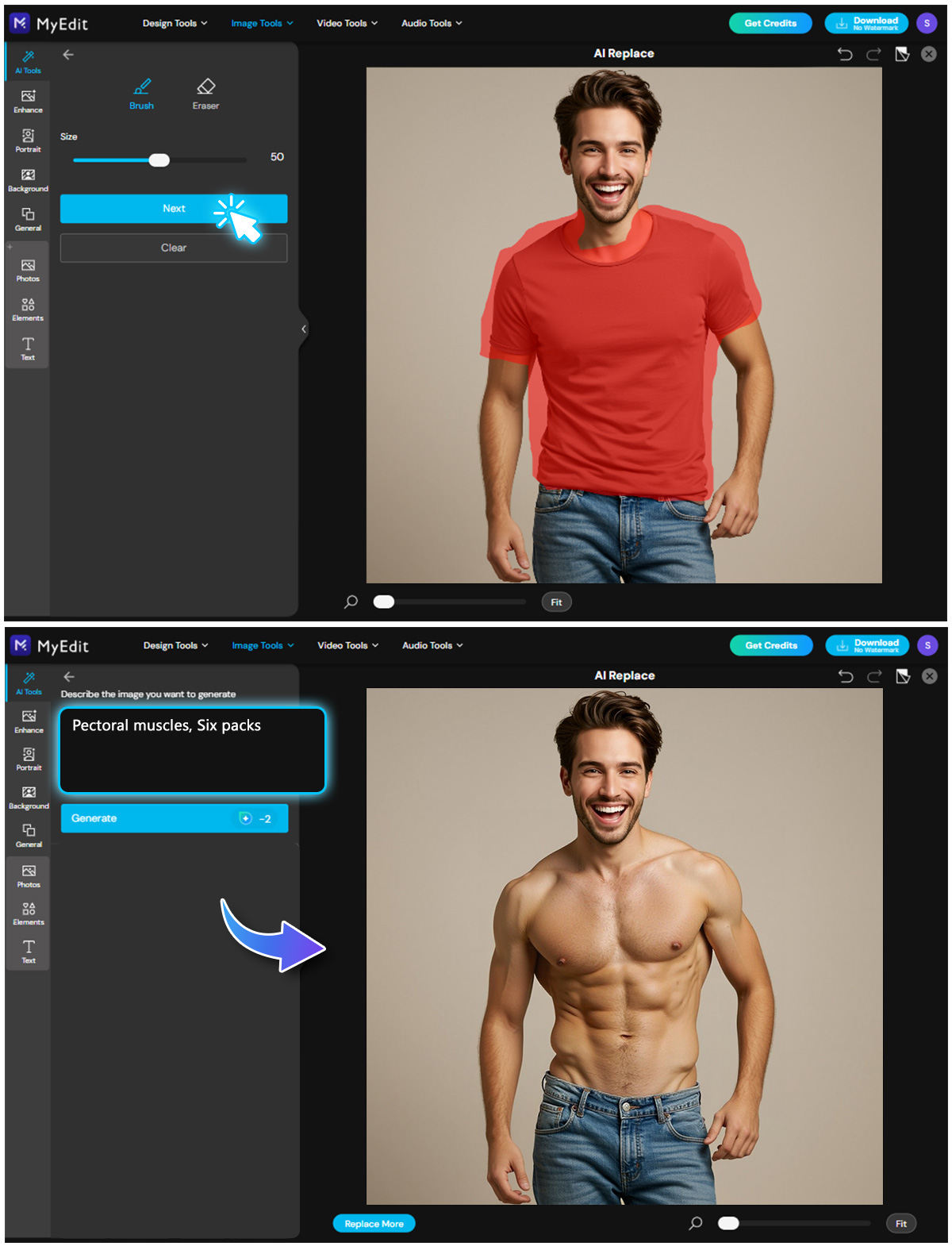 How to Remove Clothing with Image to Video Template