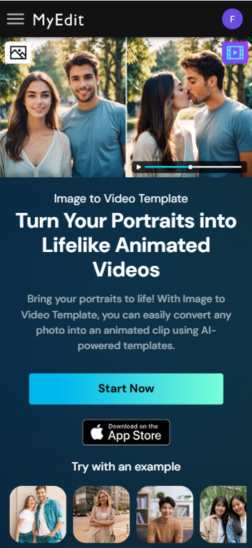 MyEdit - AI Fairy Video Step 1