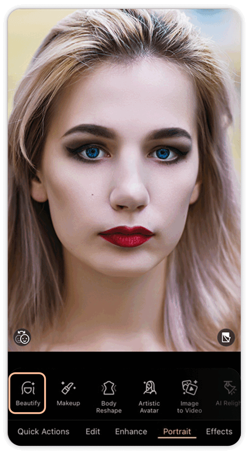 How to Apply Nose Job Filter with PhotoDirector