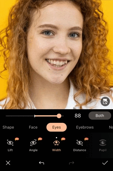 Epicanthoplasty and Lateral Canthoplasty Simulation with PhotoDirector