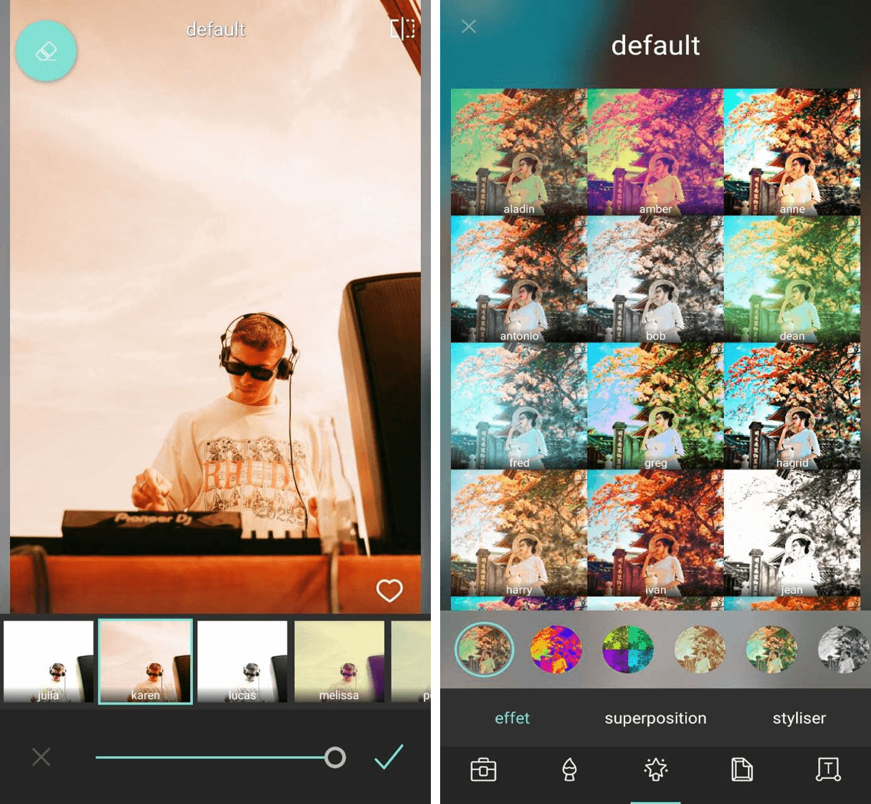 Pixlr Interface - Application montage photo