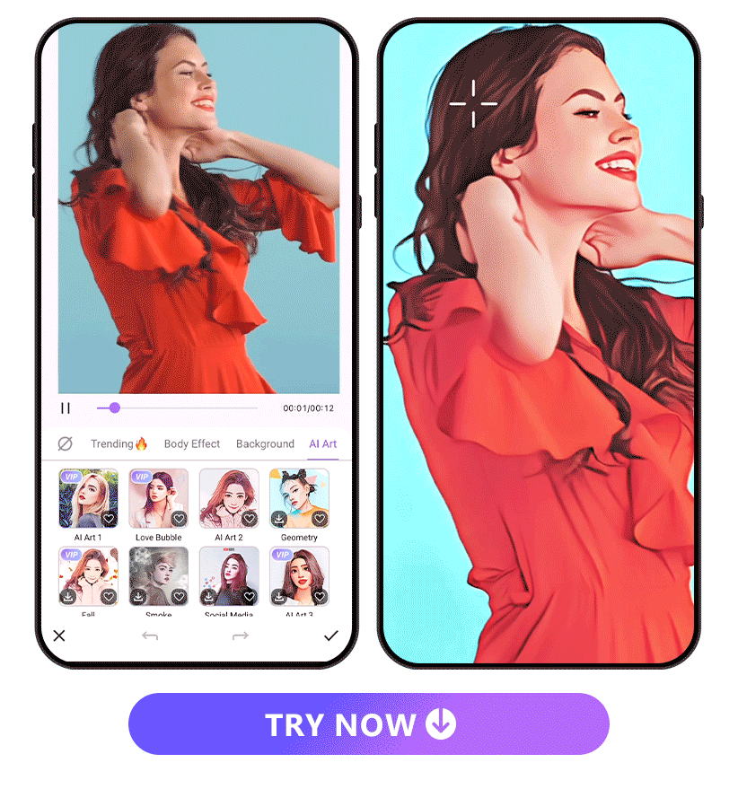 Vivid Glam Video Cartoonizer