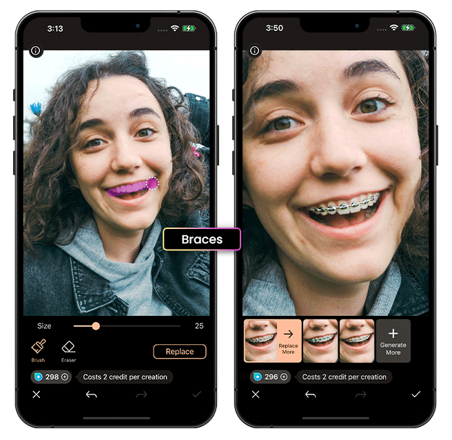 PhotoDirector - Braces Filter