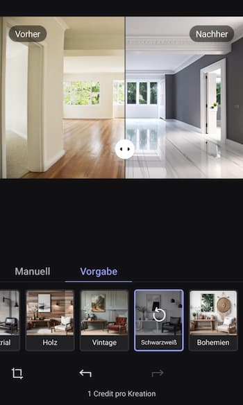 MyEdit - Die beste Web-App mit KI-Inneneinrichtungs-Tools