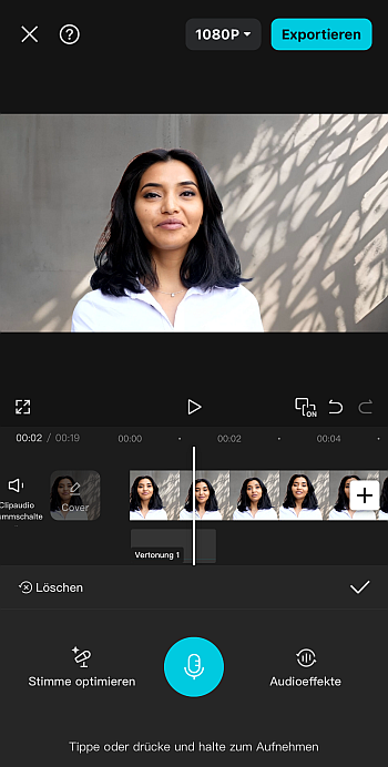 Videoeditor & Aufnahme-App CapCut