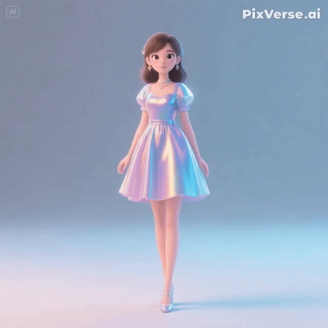 PixVerse AI旋轉結果
