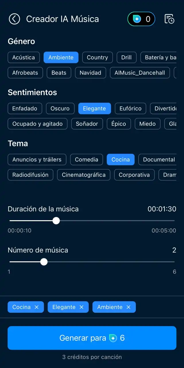 Generador de música con IA
