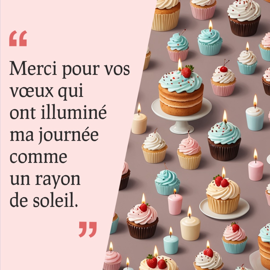 Remerciement anniversaire