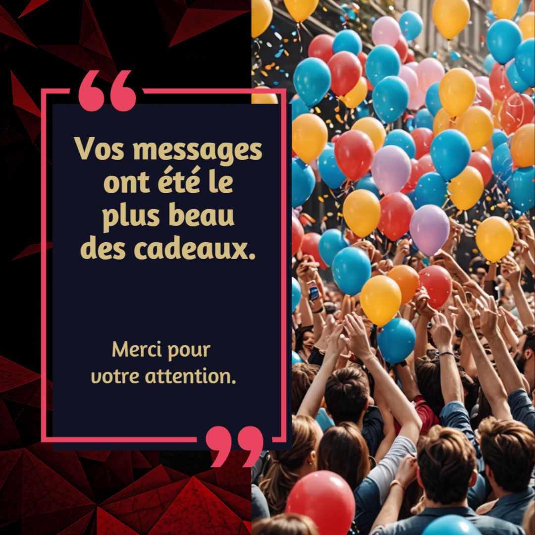 Remerciement anniversaire