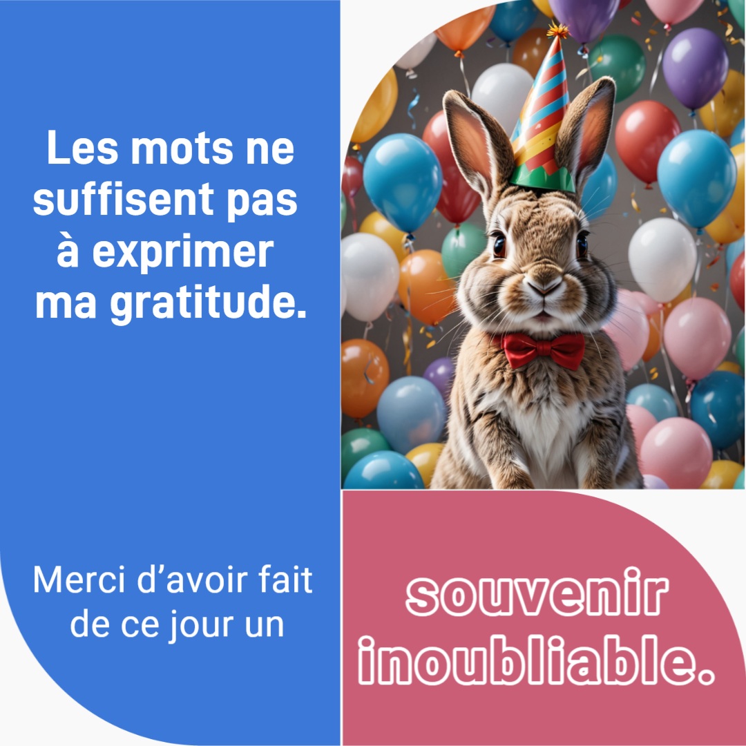 Remerciement anniversaire