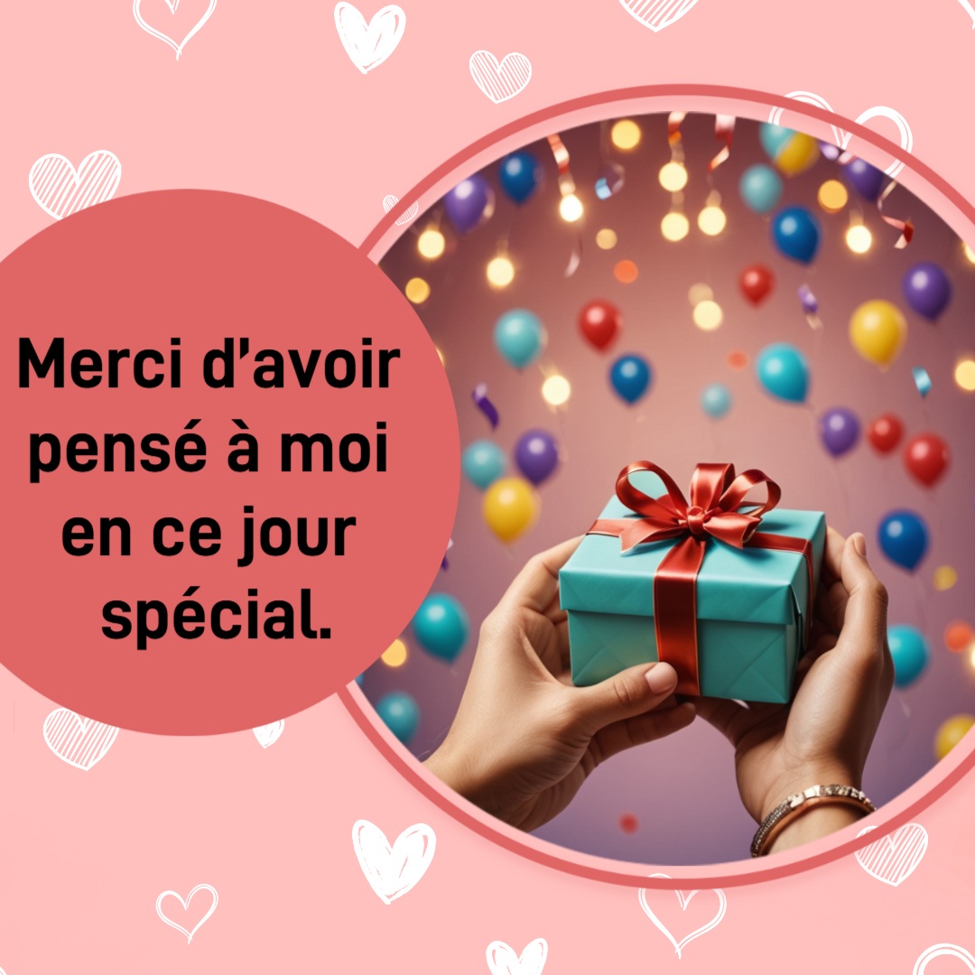Remerciement anniversaire