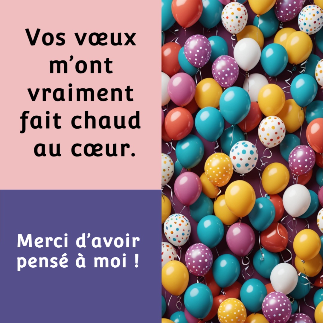 Remerciement anniversaire