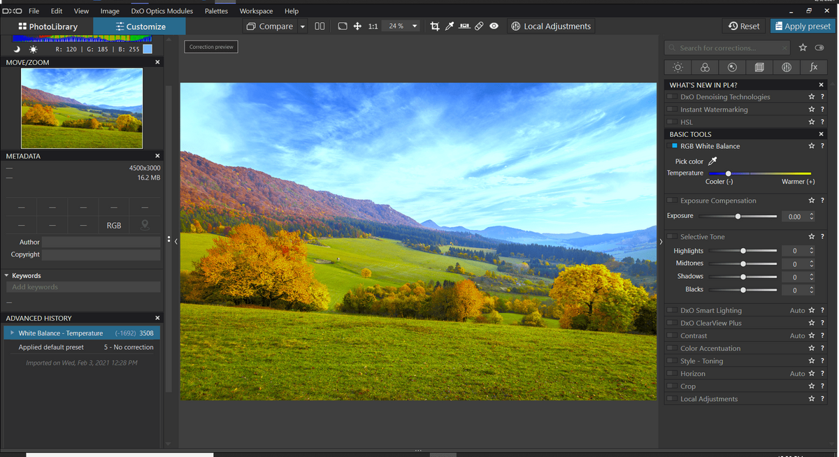 Dx0PhotoLab 介面