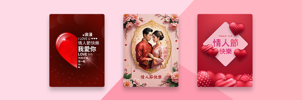 情人節快樂圖輕鬆做:從除夕一路拜年到初五!