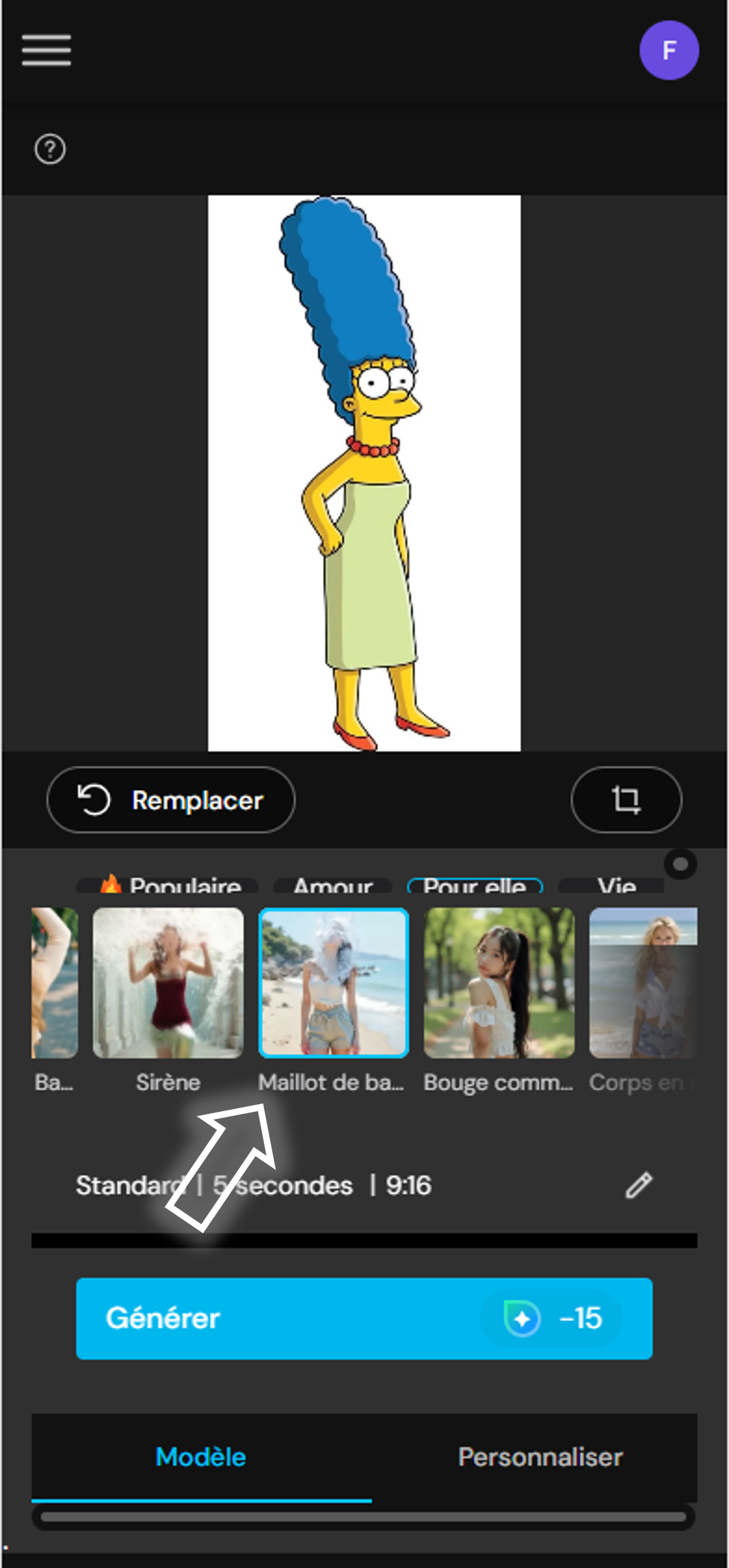 MyEdit - Créer une vidéo Sexy de Marge Simpsons - Etape 3