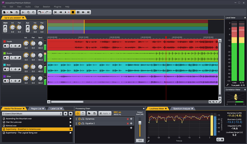 Acoustica Interface