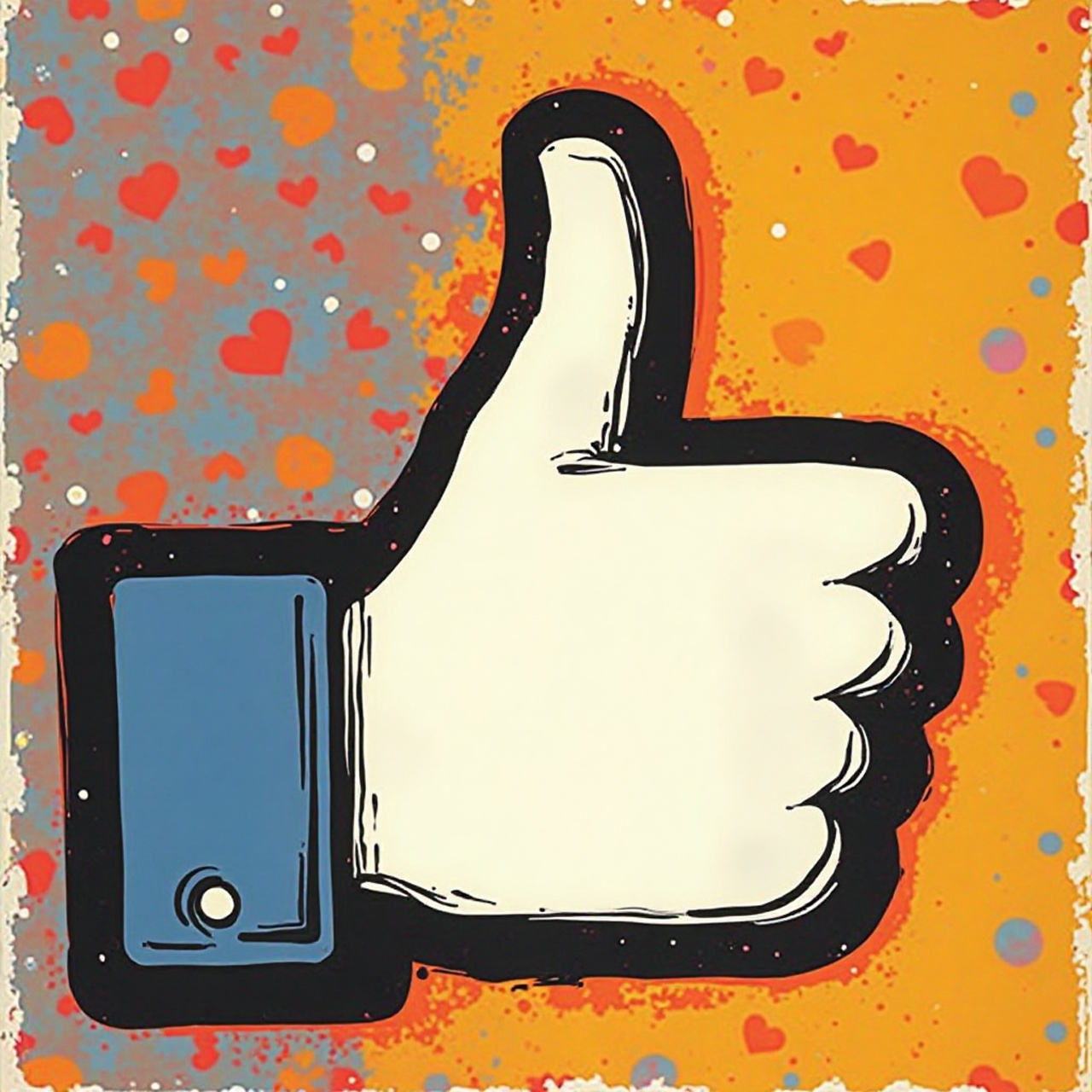 Facebook Like Pop Art Facebook Like Pop Art